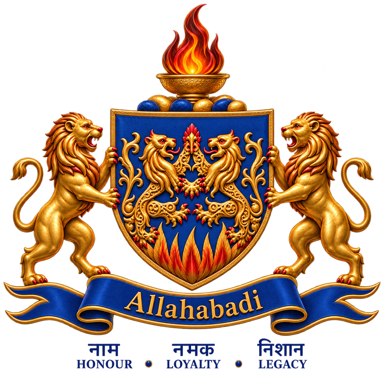 Allahabadi family crest — Honour, Loyalty, Legacy